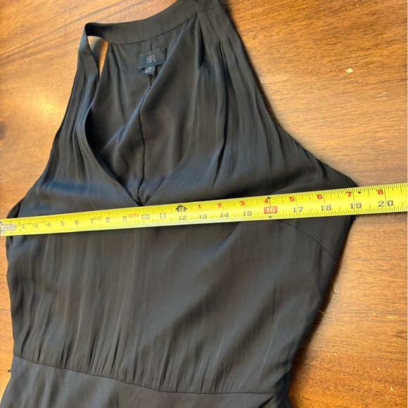 Banana Republic Black Romantic Asymmetrical Dress Size Large - Picture 4 of 8